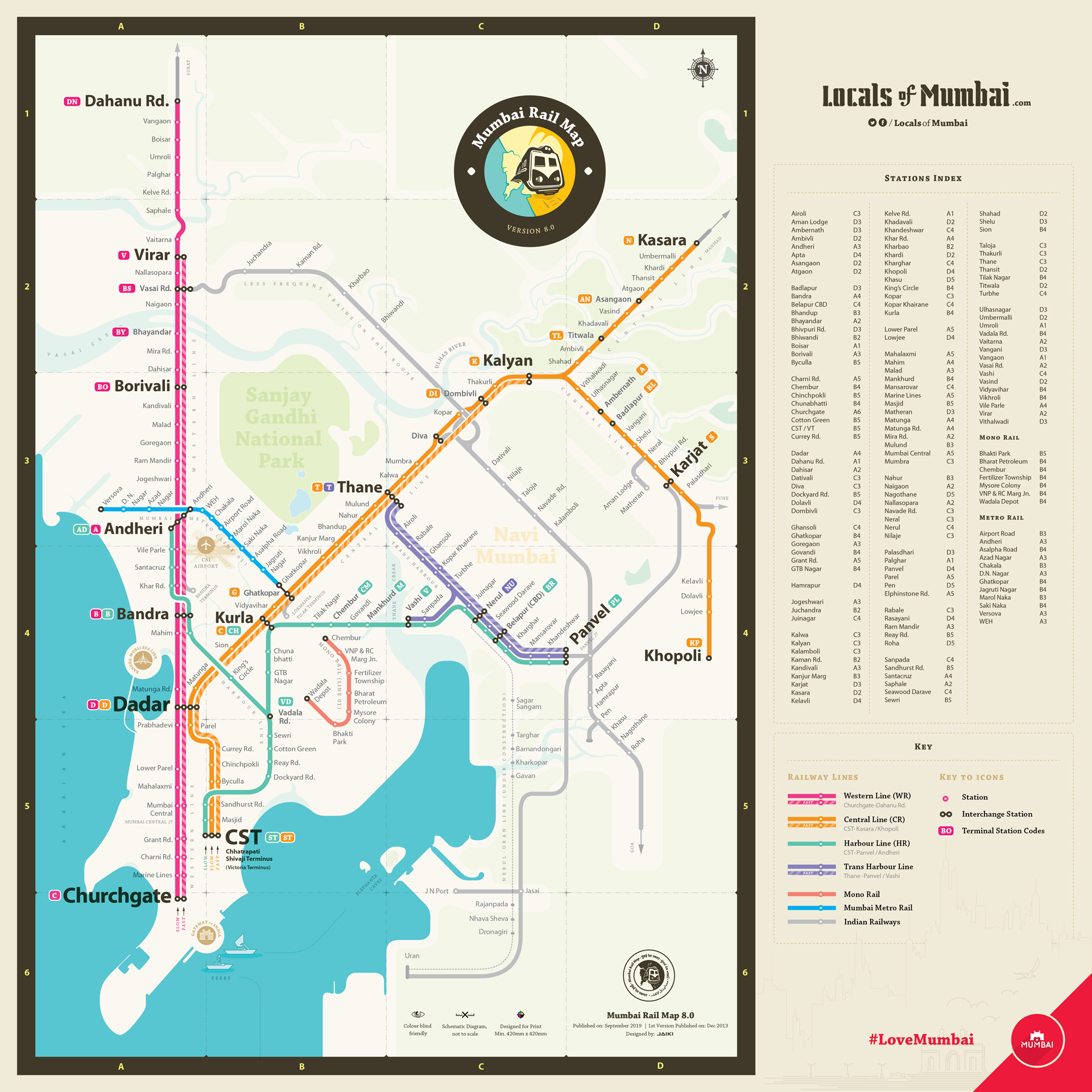Mumbai Local Train Map | Hybrid