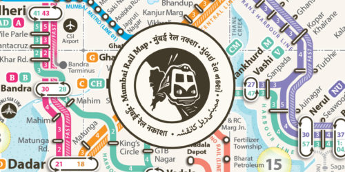 Printable Schematic Mumbai Rail Map in English