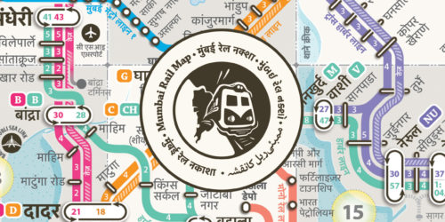 Printable Schematic Mumbai Rail Map in Hindi | मुंबई रेल नक्शा